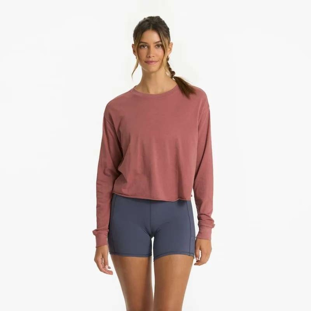 Vuori Coast tee boxy terracotta euc Med cozy post workout daywear fun athleisure - Picture 1 of 12